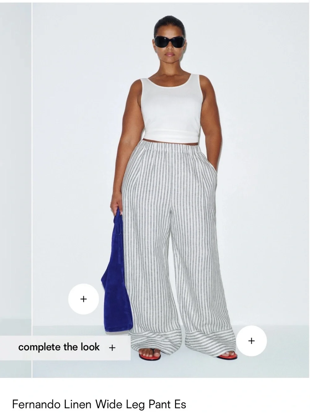 Reformation Fernando Linen Wide Leg Pant